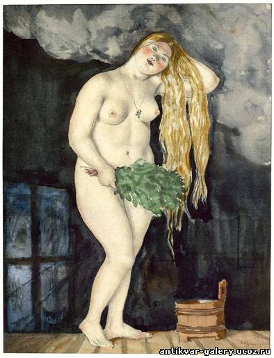 В бане (Русская Венера) 1921г.